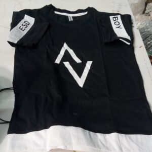 Lid Lads Black With White T Shirt For Boys Size 13 To 14 Y