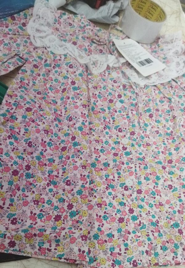 Hopscotch Girls Cotton Floral Print Midi Casual Dress Multicolour Size 1 To 2Y
