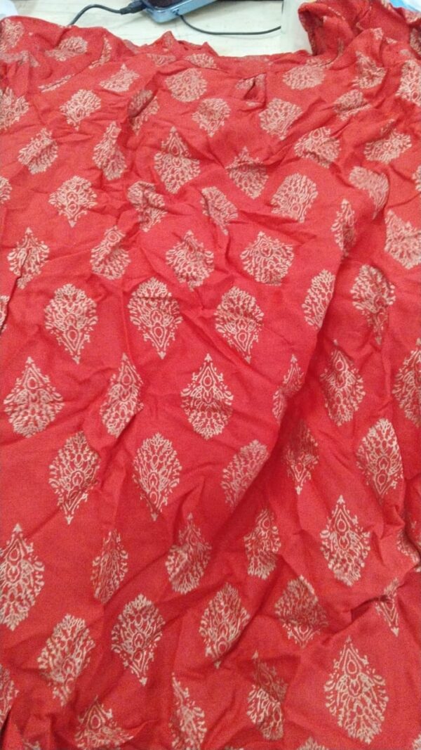 Red Colour Printed Kurti Size L For Women