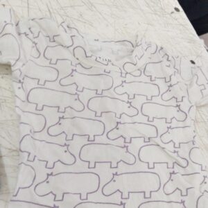 White Colour Kids T Shirt Size 0 To 6M