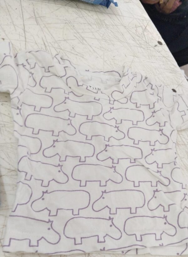 White Colour Kids T Shirt Size 0 To 6M