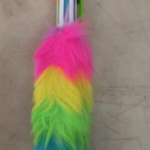 6 In 1 Ink Rainbow Fur Ball. Pen For Unicorn Lovers