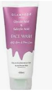 Glamveda Glycolic Acid And Salicylic Acid Face Wash 100Ml