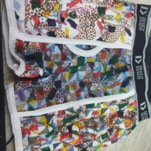 White Color Multi Color Printed Mens Underwear Size S