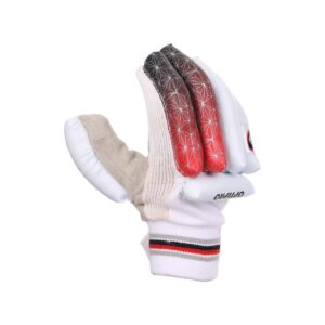 Sg Optipro White And Red Color Batting Hand Gloves