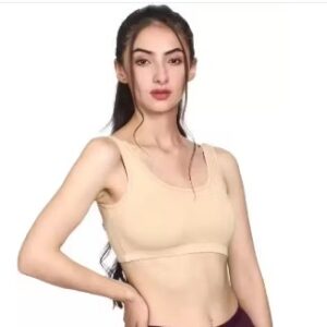 Cotton Sport Bra For Gym Colour Skin Size S