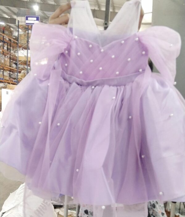 Hopscotch Girls Purple Floral Applique Party Dress Size 70