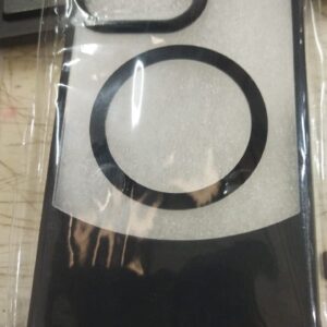 Black And Transparent Color Mobile Back Cover For Iphone 15 Pro Max