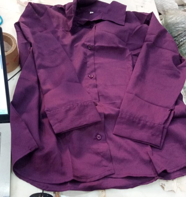 Womens Purple Colour Shirt Size M