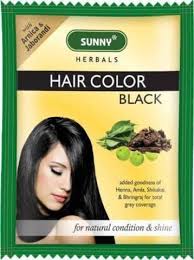 Sunny Hair Colour Black Ammonia Free 2 Sachet 1 Of Each
