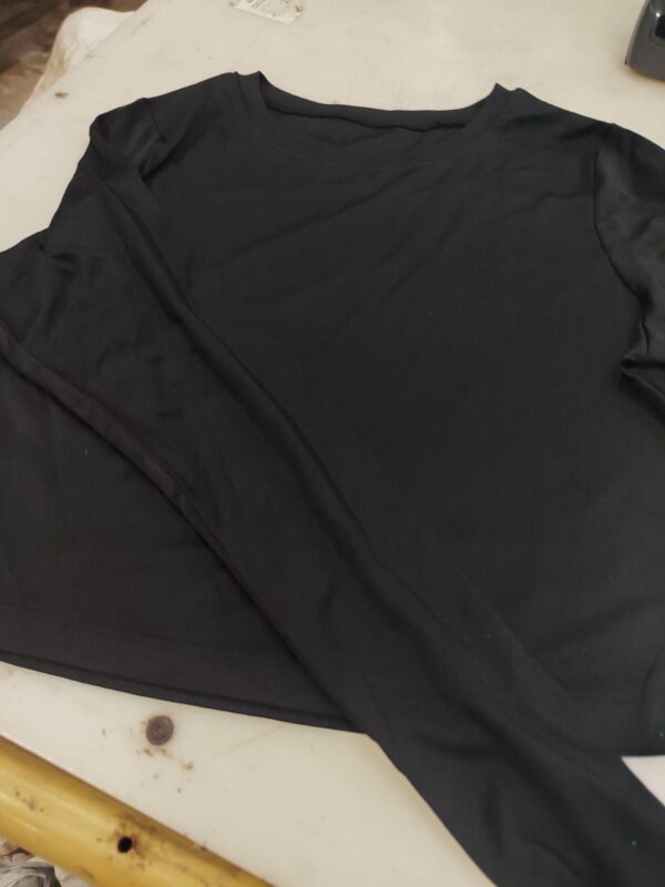 Black Colour Crop Top For Women Size Xs