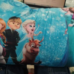 Digital Baby Pillow Sky Blue And Red