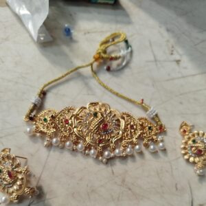 Gold Colour Necklace Set For Women
