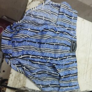 Blue Printed Brief For Men Size M
