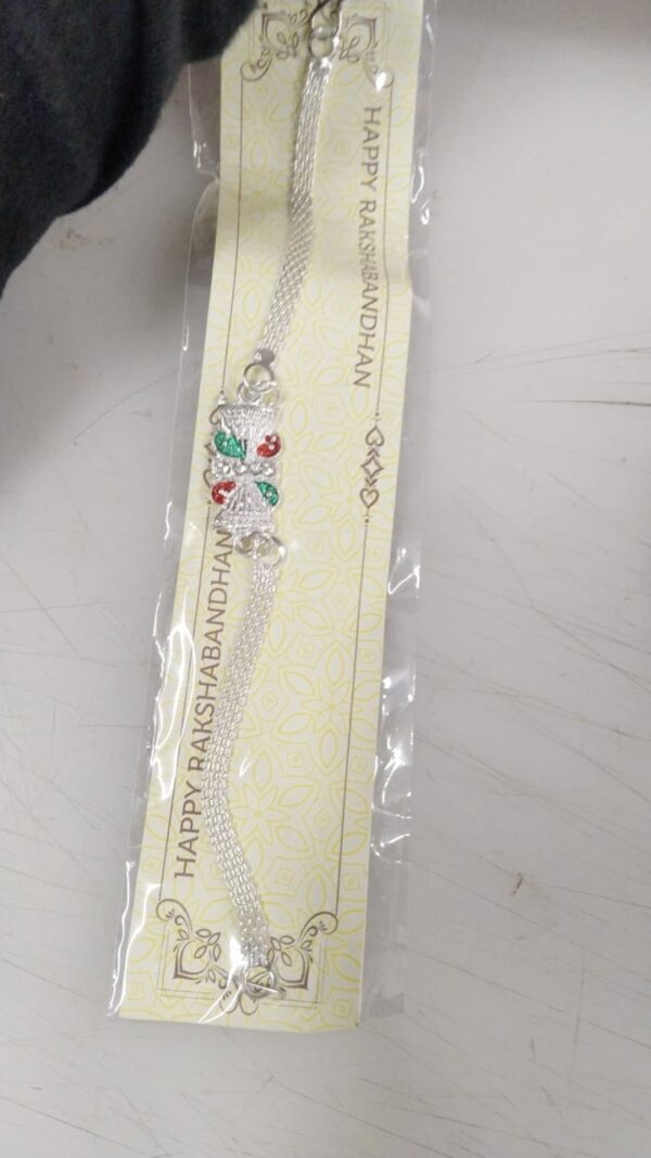 Silver Color Rakhi