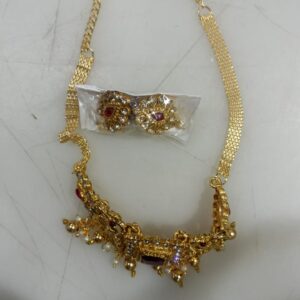 Women Necklace Set Golden Colour