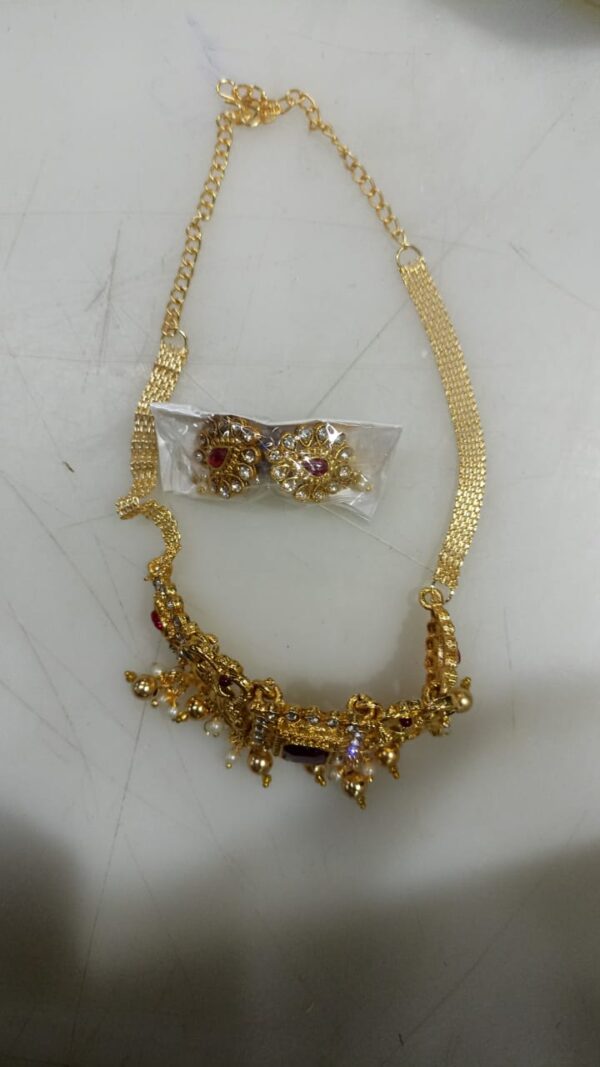 Women Necklace Set Golden Colour