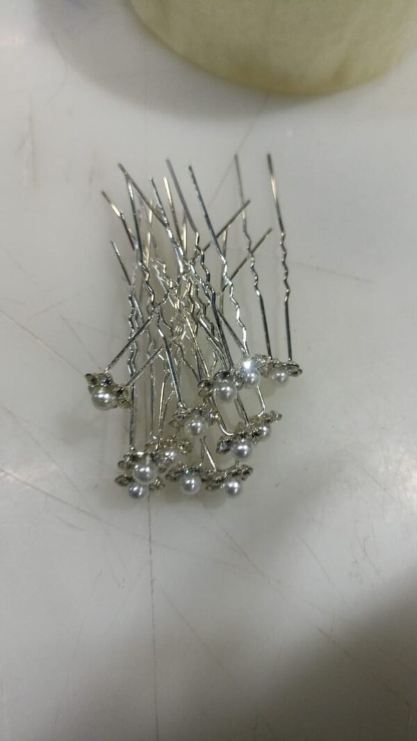 Women Hair Clips Pins Silver Colour 12 Pcs
