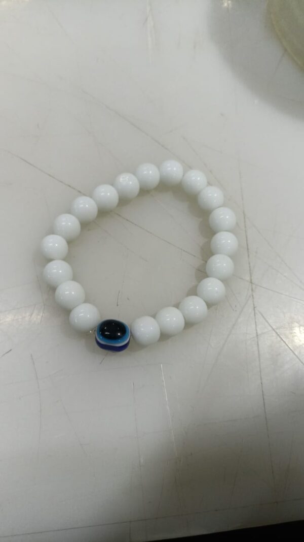 Men Hand Bracelet White Colour