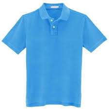 Collar T Shirt For Men Colour Sky Blue Size S