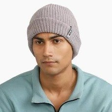 Boldfit Beanie Cap For Men Woolen Winter Cap Grey Colour