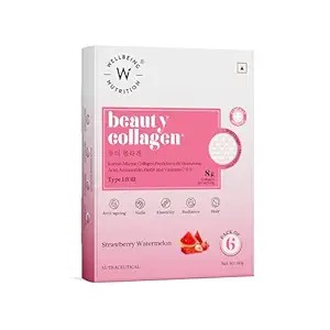 Wellbeing Nutrition Beauty Korean Collagen Astaxanthin Biotin Vit C Hydration 6 Sachets 48 Grams