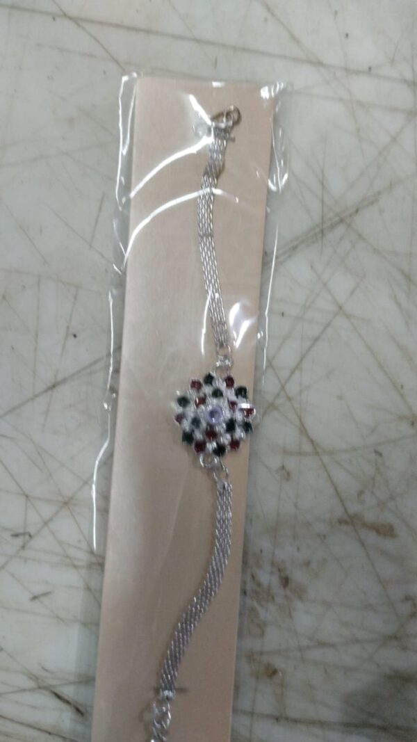 Beautiful Silver Rakhi For Brother