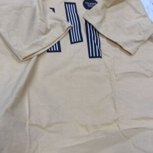 Men Round Neck T Shirt Beige Color Size L