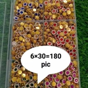 Flower Shape Multi Colour Rhinestone Beads Zircon Crystal Stone Bataan 630 180 Pic