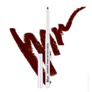 Blur India Darker Than My ExS Soul Kajal Pencil Lip Liner Matte Finish Non 35G Brown