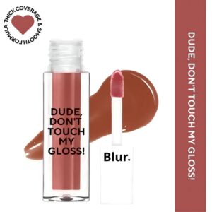Blur India Dude DonT Touch My Gloss Mini Pigmented Af Non Sticky 5Ml Tiramisu
