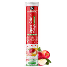 Naturyz Apple Cider Vinegar Effervescent Tablets Detox Immunity Apple Flavour 15 Tablets