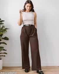 Trouser For Women Color Chocolate Size 40