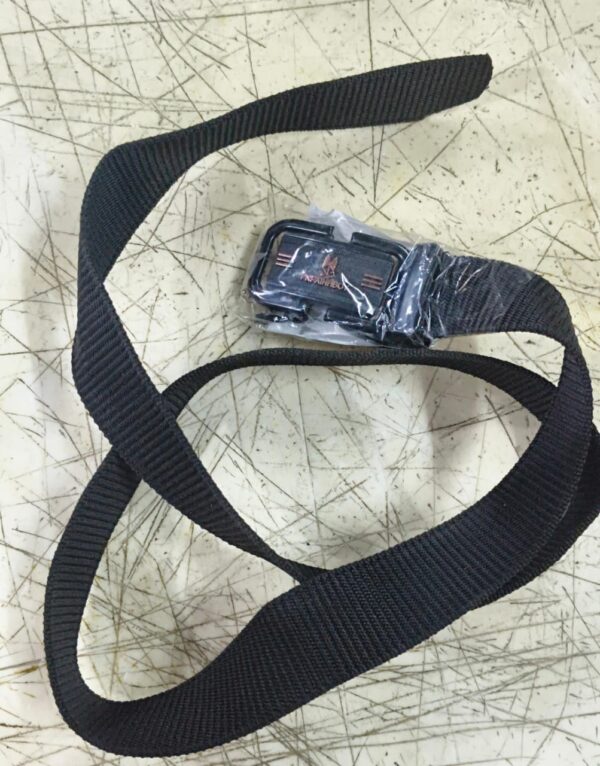 Women Party Nylon Fabric Hole Free Flap Buckle Belt