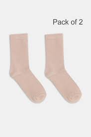 Zivame Skin Colour Socks 2 Pairs Size For Women Size E