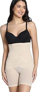 Zivame Butt Enhancing High Waist Thigh Shaper Skin Colour Size Xl