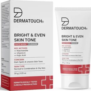Dermatouch Bright Even Tone Face Wash With Niacinamide Vitamin E 30G
