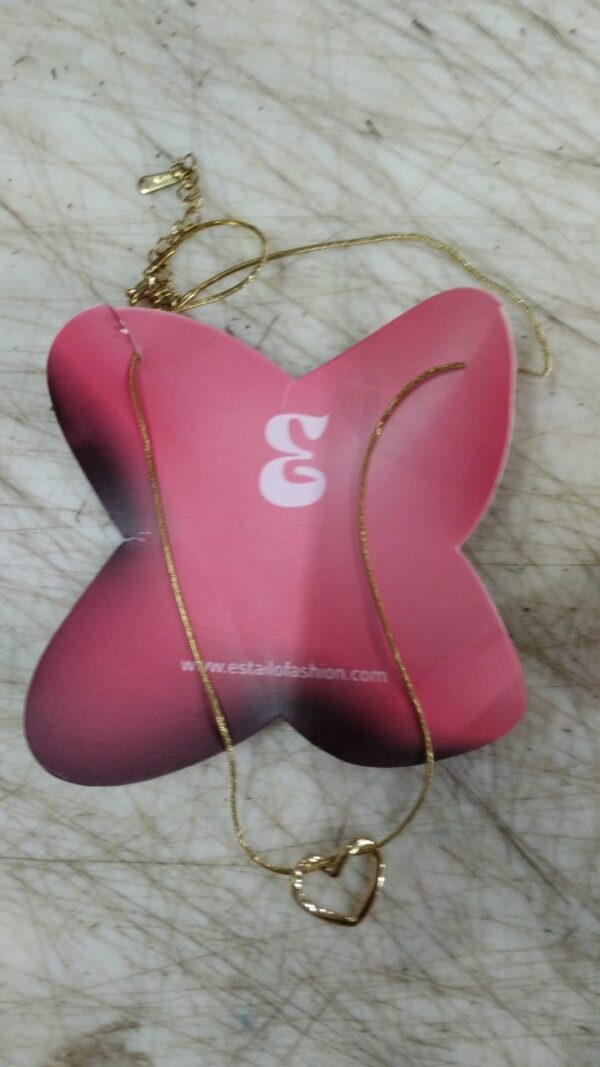 Gold Color Chain Heart Shape