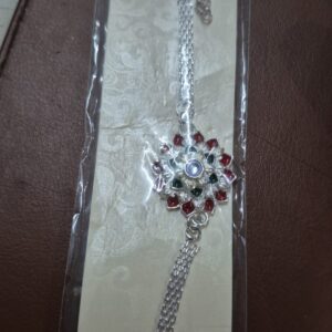 Silver Plated Fancy Rakhi