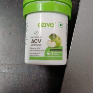 Oziva Metabolic Acv Moringa 3 Tablets Green Apple Flavor