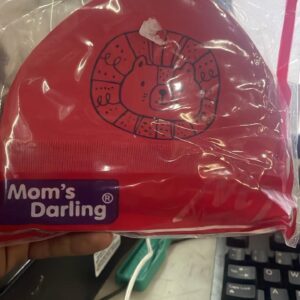 New Born Kids Pack Of 1 Printed Cotton Beanie Mittens With Booties