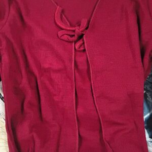 Flower Top New Maroon S