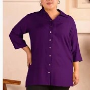 Women Shirt Purple Color Size Xxl