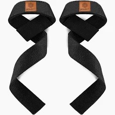 Bodyfit Weight Lifting Straps And Wrist Support For Gym Black Colour