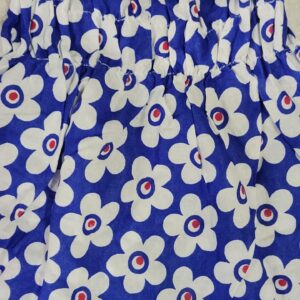 Frock Dress For Kids Girls Color Blue And White Size 6 Months
