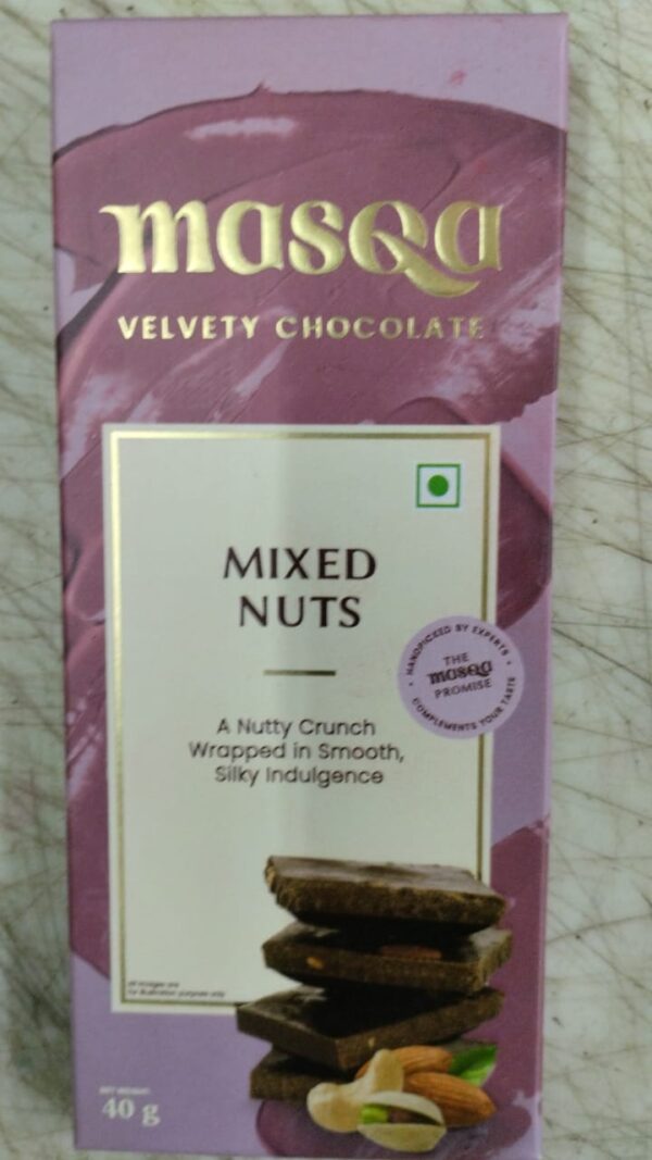 Masqa Mixed Nut Velvety Chocolate 40 Gm
