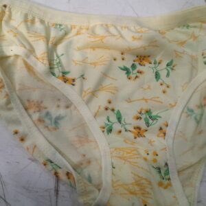 Women Cotton Printed Panty Size 36 Yellow