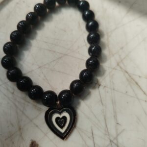Black Beads Bracelet For Women