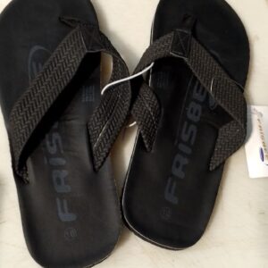 Frisbee Black Slippers For Men Size 10