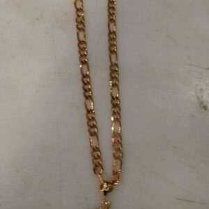 Gold Plated Chain With Punjab Pendant For Men